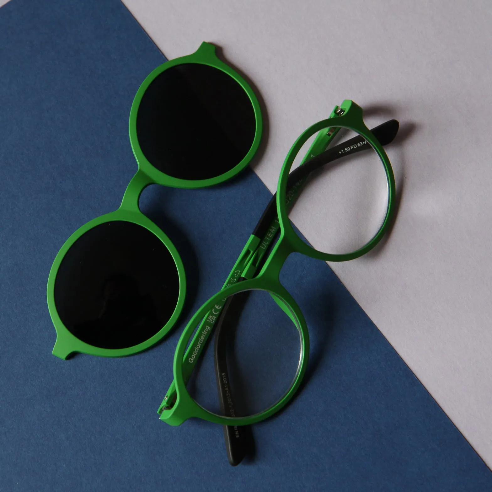 ' 1.5 readers magnetic glasses green
