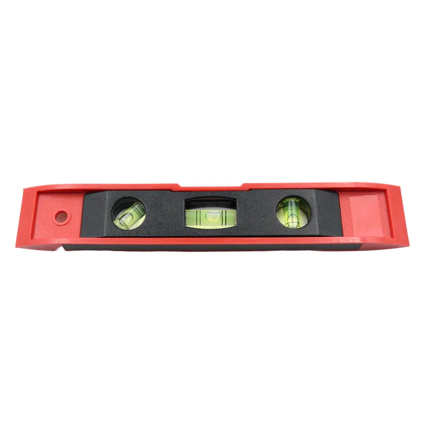 0411A 3 BUBBLE MINI SPIRIT LEVEL PLASTIC TORPEDO CARPENTER'S SPIRIT LEVEL MEASUREMENT TOOLS