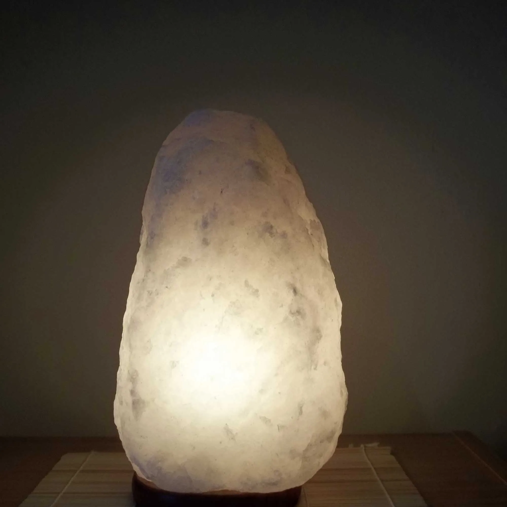 12V 12W 1-2 kg Himalayan White Salt Lamp | Natural Crystal Rock Unique Shape Lamp