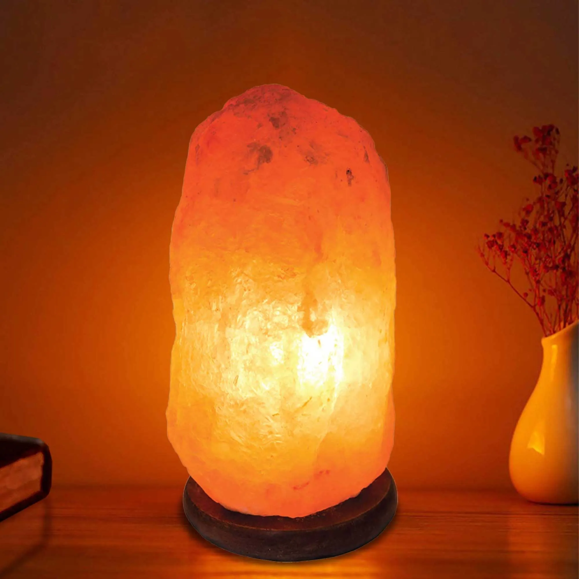 12V 12W 2-3 kg Himalayan Pink Salt Lamp | Natural Rock Crystal Light with On/Off Switch