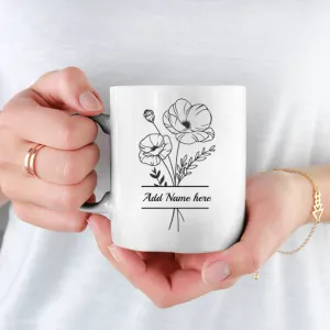 15oz Personalized  Violet Mug