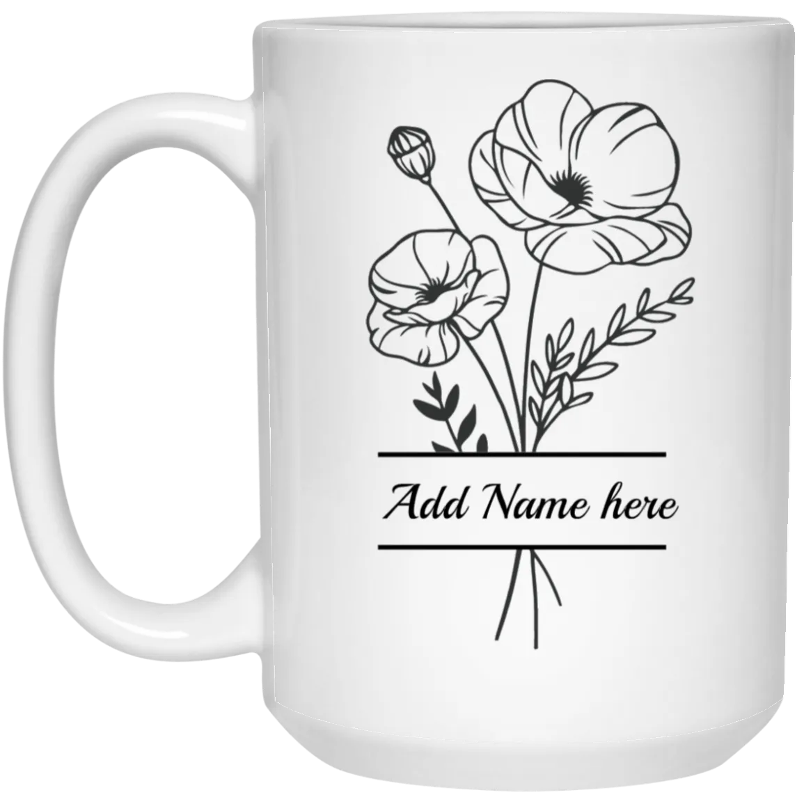 15oz Personalized  Violet Mug