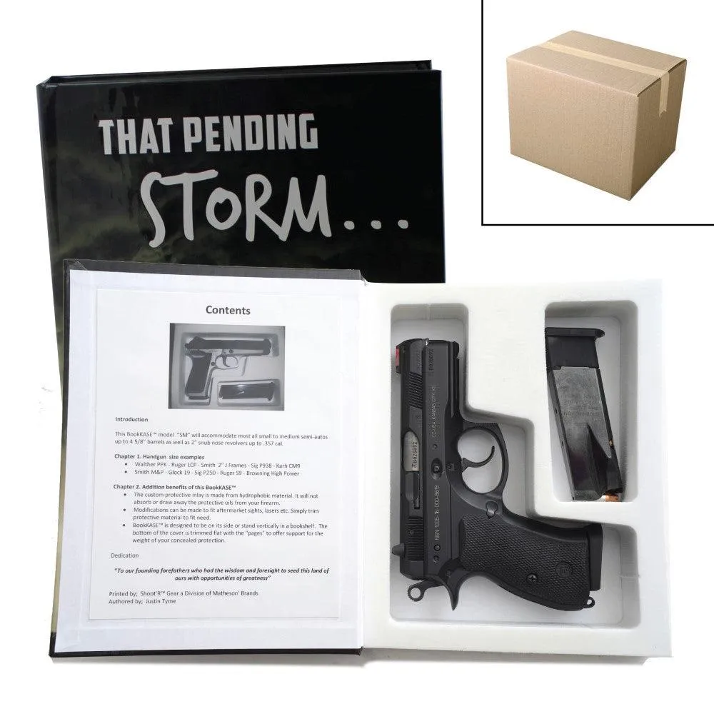 4 Units - SM Hand Gun Hider Book Safe-Pending Storm