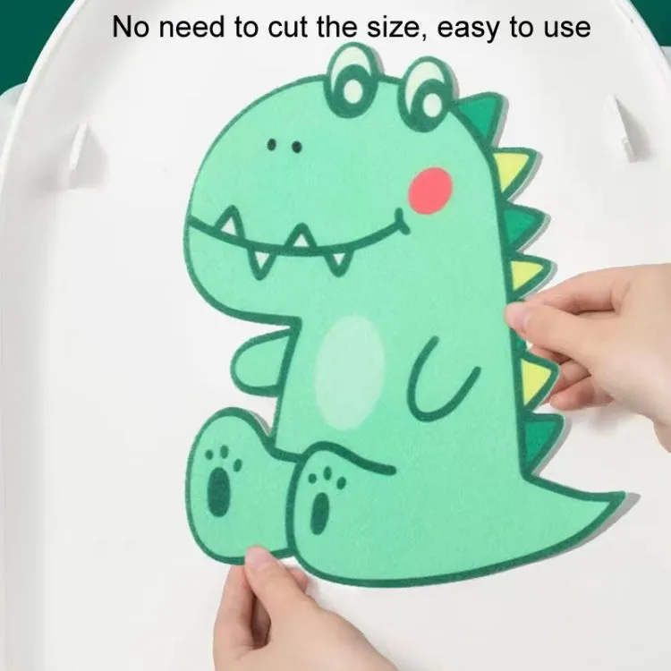 4pcs Bathroom Toilet Deodorant Stickers Felt Cute Cartoon Aromatherapy Decorative Wall Stickers, 22x18cm