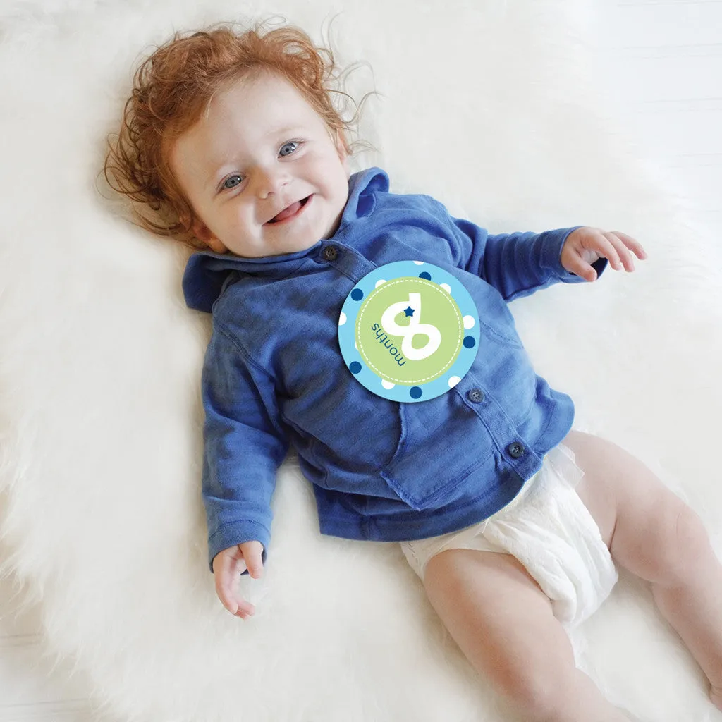 Baby Milestone Stickers - Boys