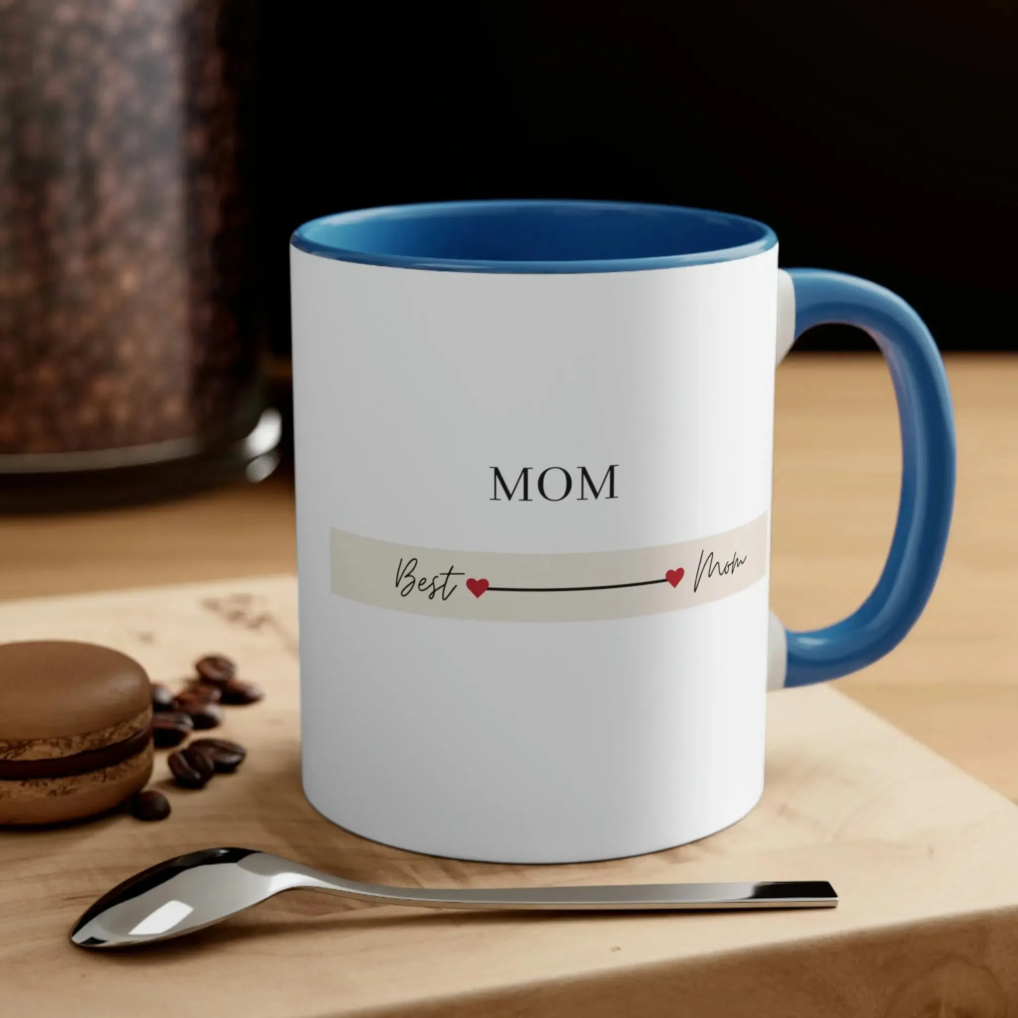 Best Mom Coffee Cup, Mothers Coffee Cup-Accent Coffee Mug, 11oz, gift for her, holiday gifts, mom gift