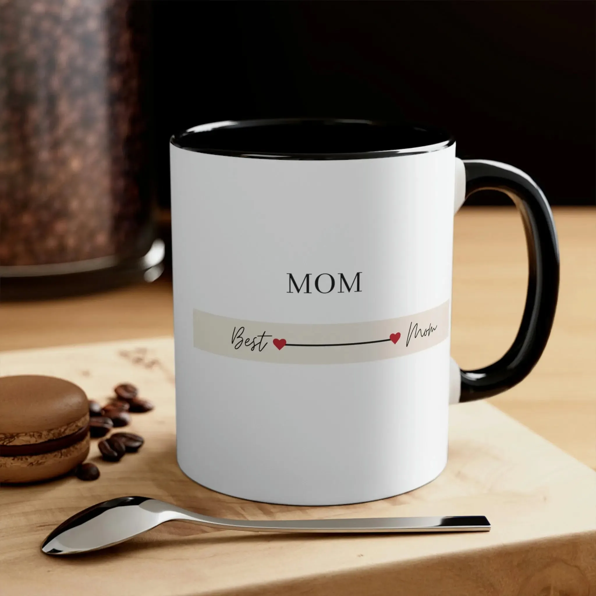 Best Mom Coffee Cup, Mothers Coffee Cup-Accent Coffee Mug, 11oz, gift for her, holiday gifts, mom gift