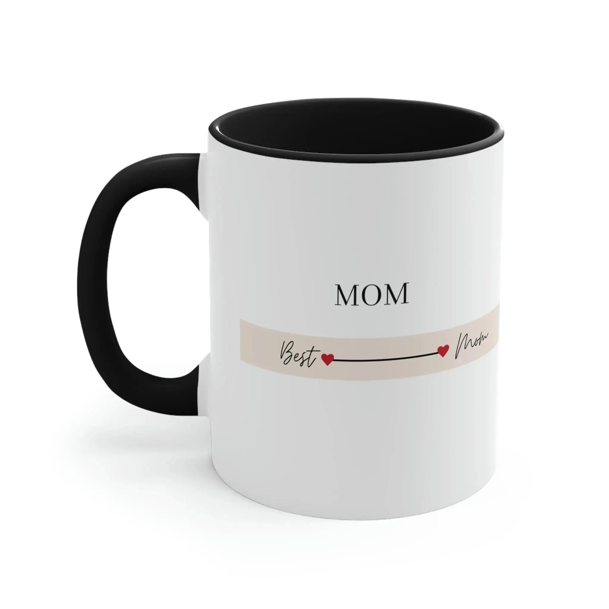 Best Mom Coffee Cup, Mothers Coffee Cup-Accent Coffee Mug, 11oz, gift for her, holiday gifts, mom gift
