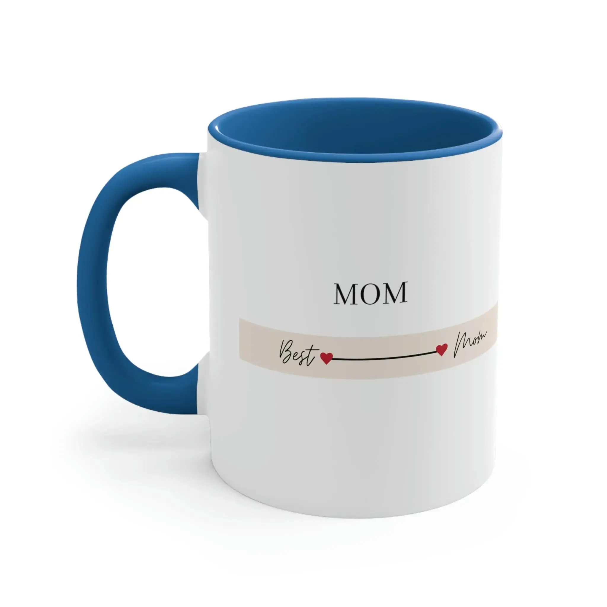 Best Mom Coffee Cup, Mothers Coffee Cup-Accent Coffee Mug, 11oz, gift for her, holiday gifts, mom gift