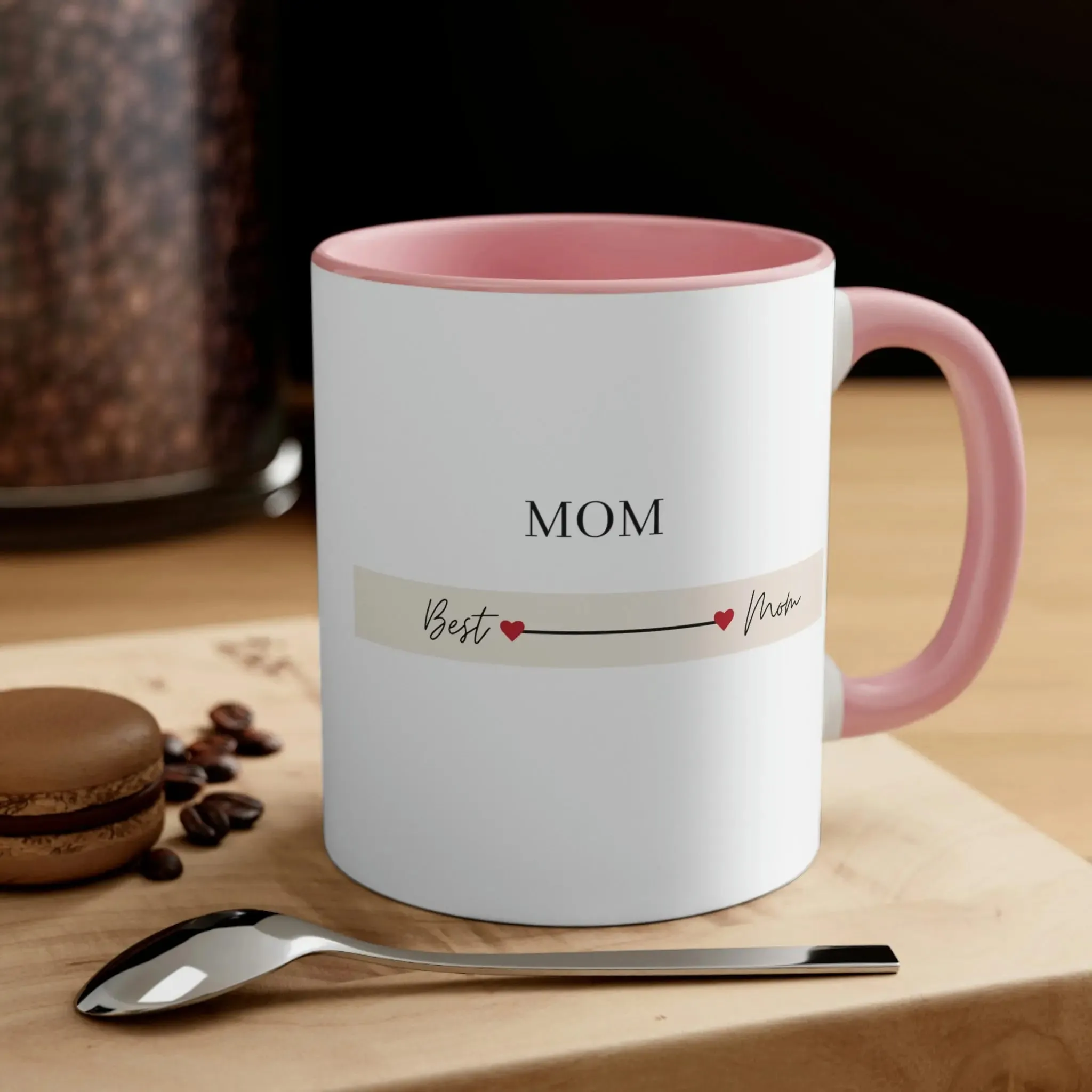 Best Mom Coffee Cup, Mothers Coffee Cup-Accent Coffee Mug, 11oz, gift for her, holiday gifts, mom gift
