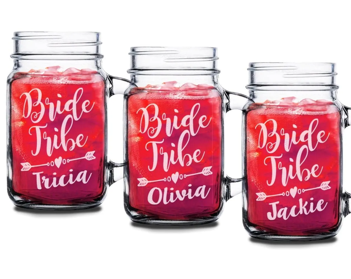 Bride Tribe Personalized Mug Wedding Party Favor Cup Bridal Party Gift Bachelorette Bridesmaid Gifts Team Bride Destination Wedding Favors