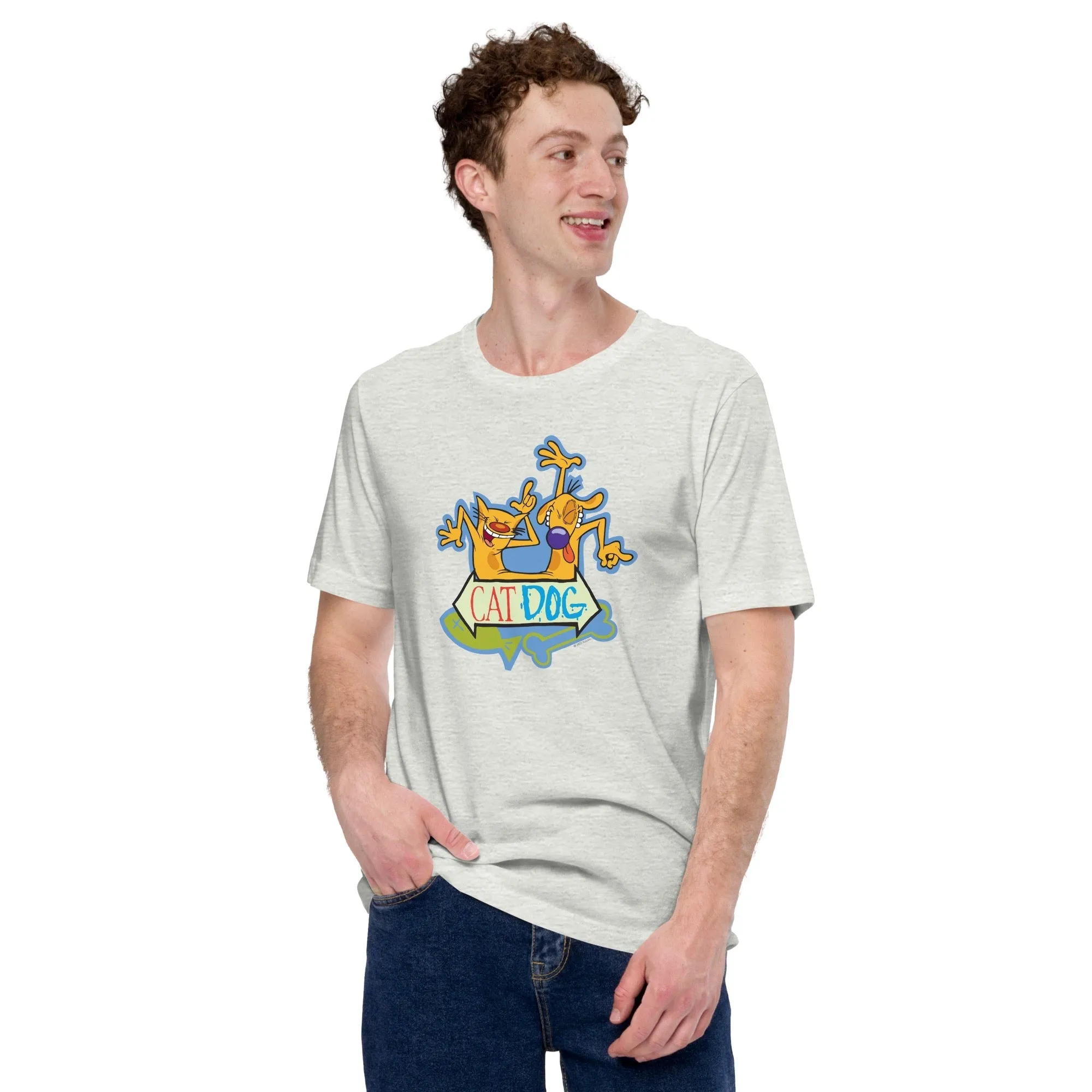 CatDog Dance Adult Short Sleeve T-Shirt
