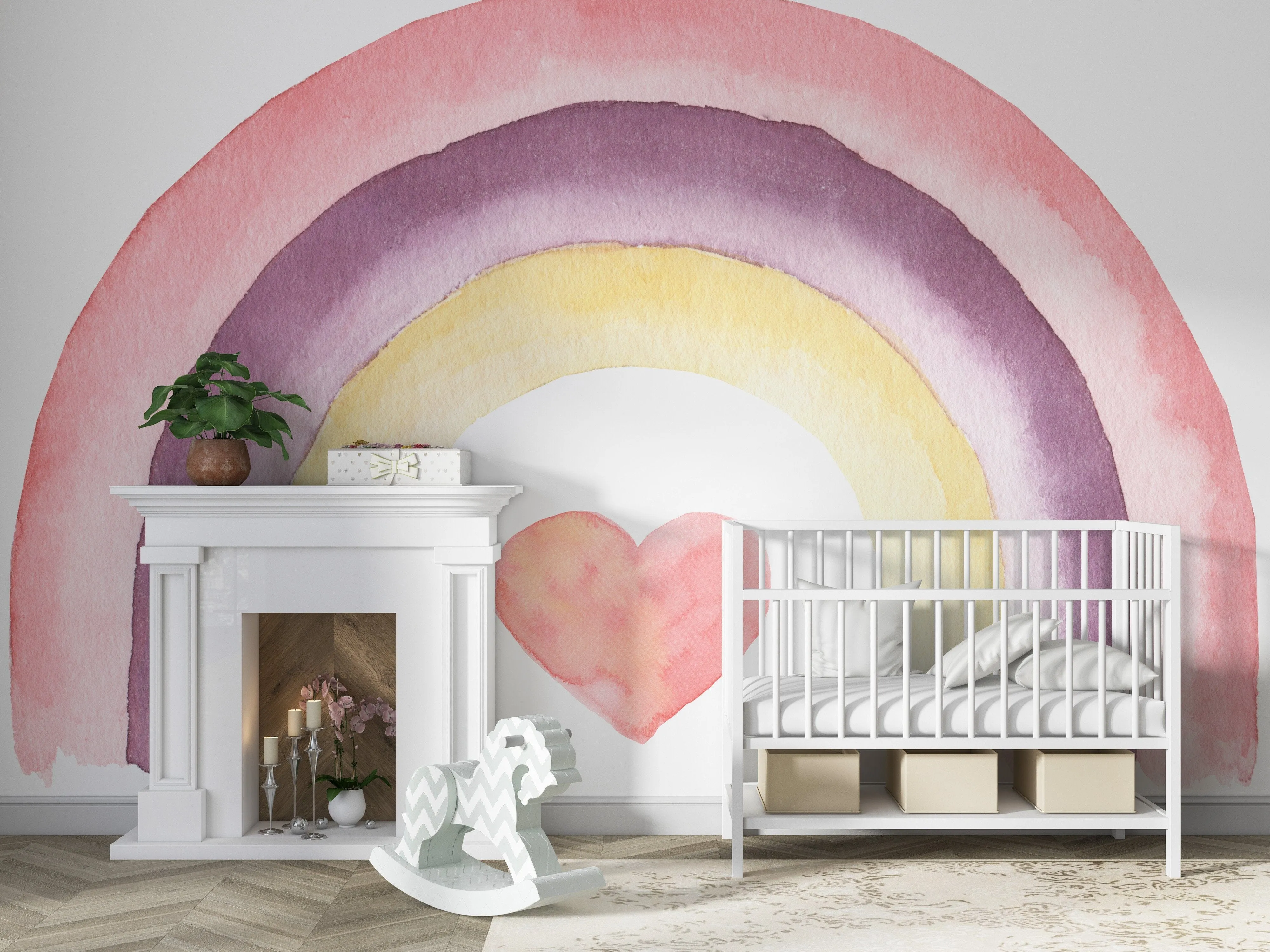 Colorful Aesthetic Rainbow Wallpaper Peel and Stick