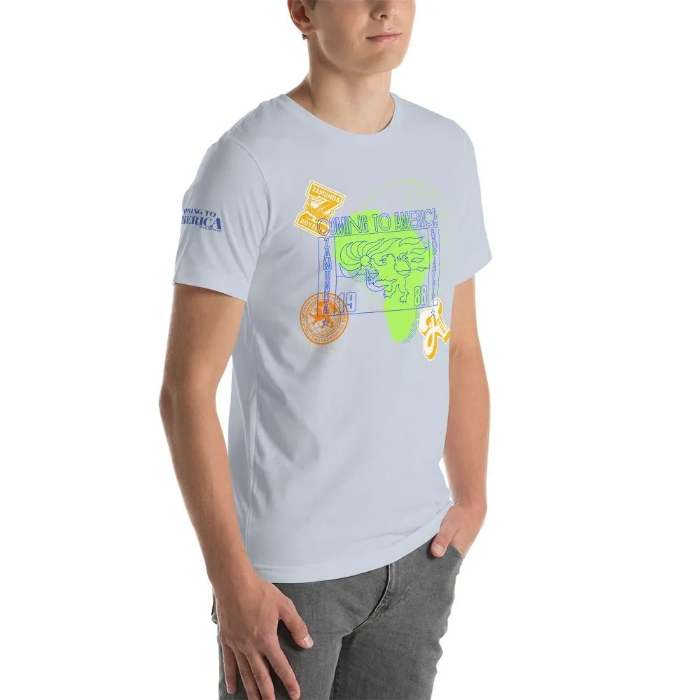 Coming To America Passport Stamp Adult Short Sleeve T-Shirt