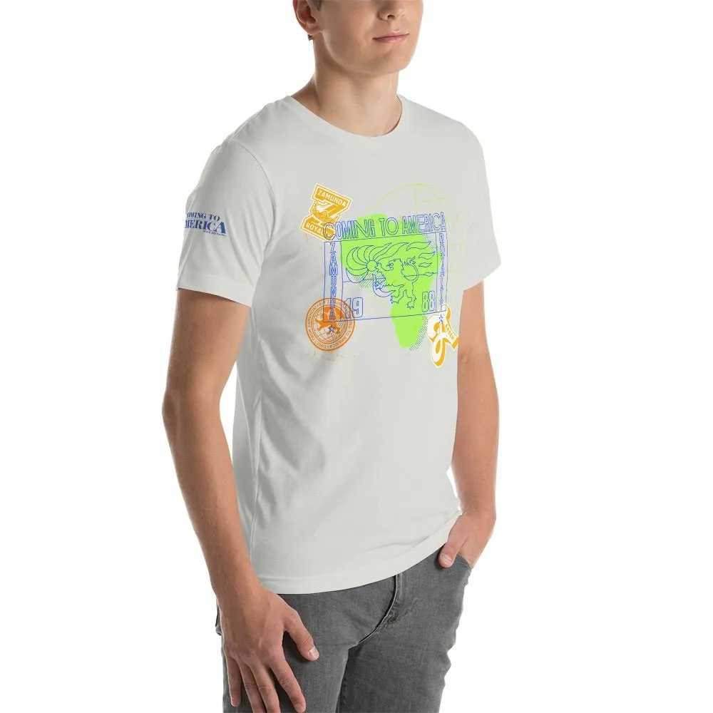 Coming To America Passport Stamp Adult Short Sleeve T-Shirt