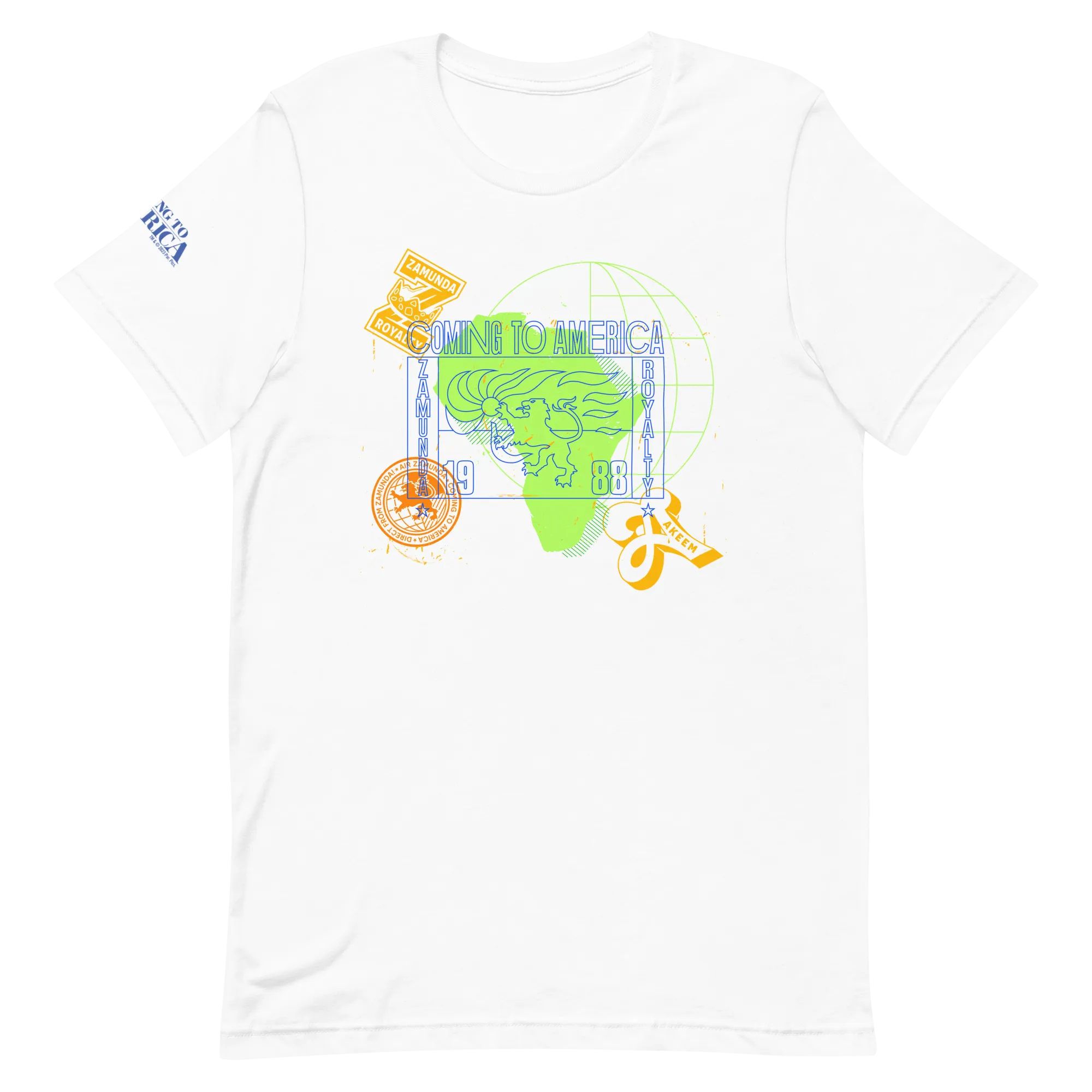 Coming To America Passport Stamp Adult Short Sleeve T-Shirt
