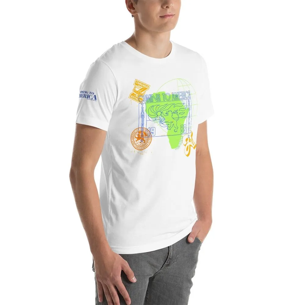 Coming To America Passport Stamp Adult Short Sleeve T-Shirt