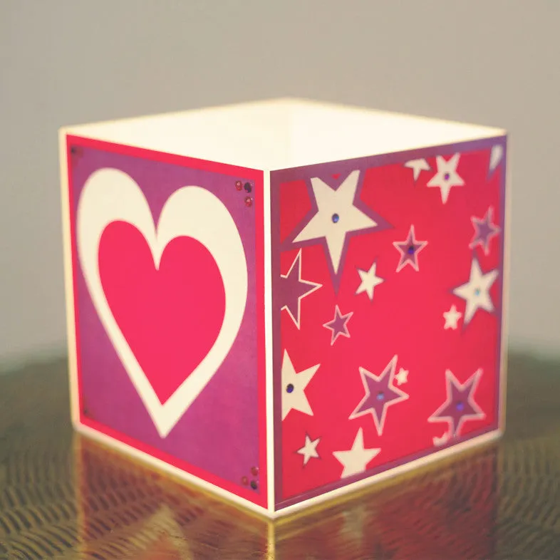 Cube Lamp <br> Hearts & Stars