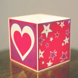 Cube Lamp <br> Hearts & Stars