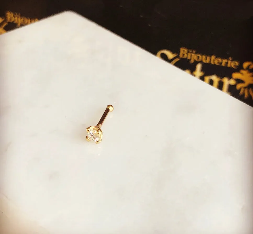 Diamond nose pins