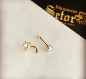 Diamond nose pins