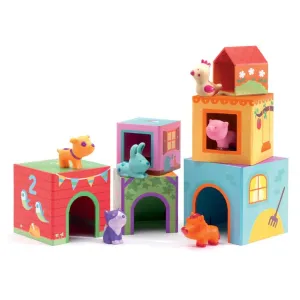 Djeco - Topanifarm Stacking Blocks