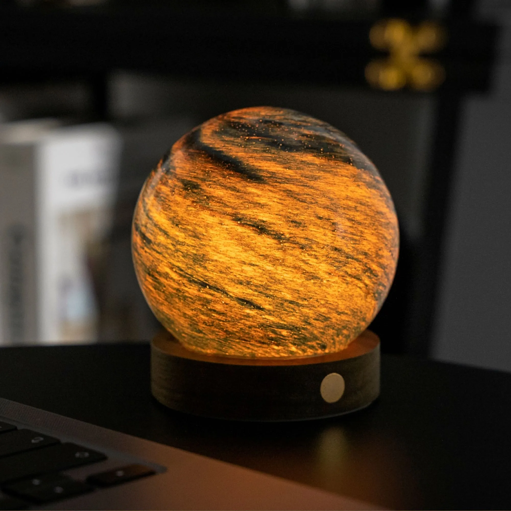 Gingko AstraGlass mini light, stella ocean