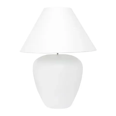Lamp Ceramic white Base White  Shade