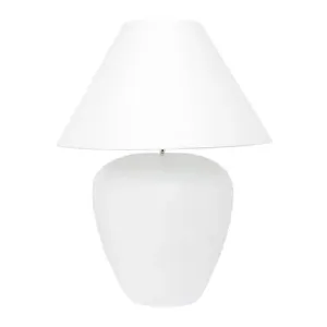 Lamp Ceramic white Base White  Shade