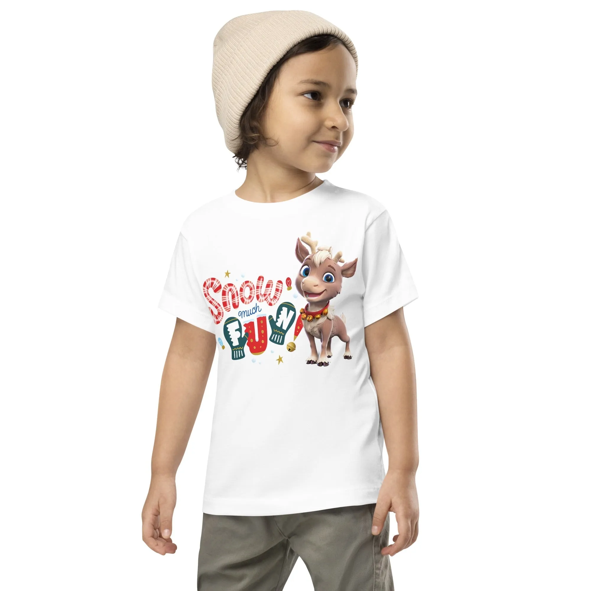 Reindeer in Here Snow Much Fun Toddler T-Shirt