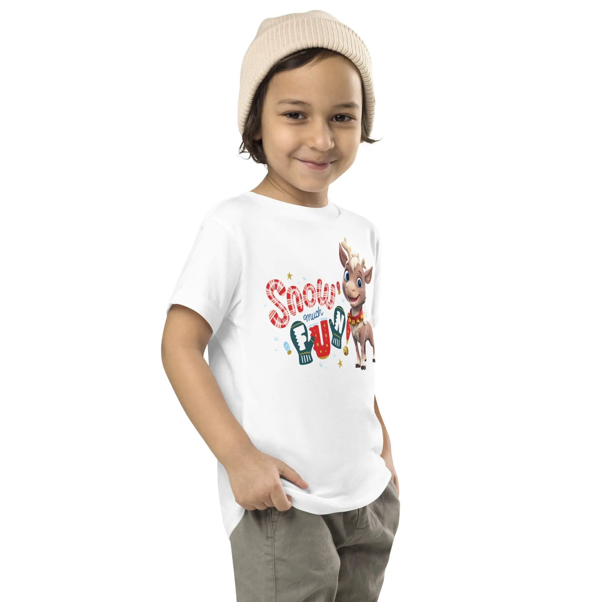 Reindeer in Here Snow Much Fun Toddler T-Shirt