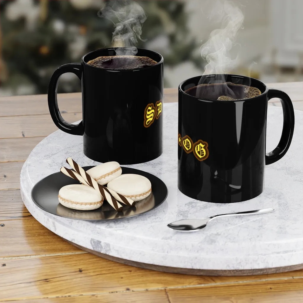 SDOG Black Coffee Mug, 11oz