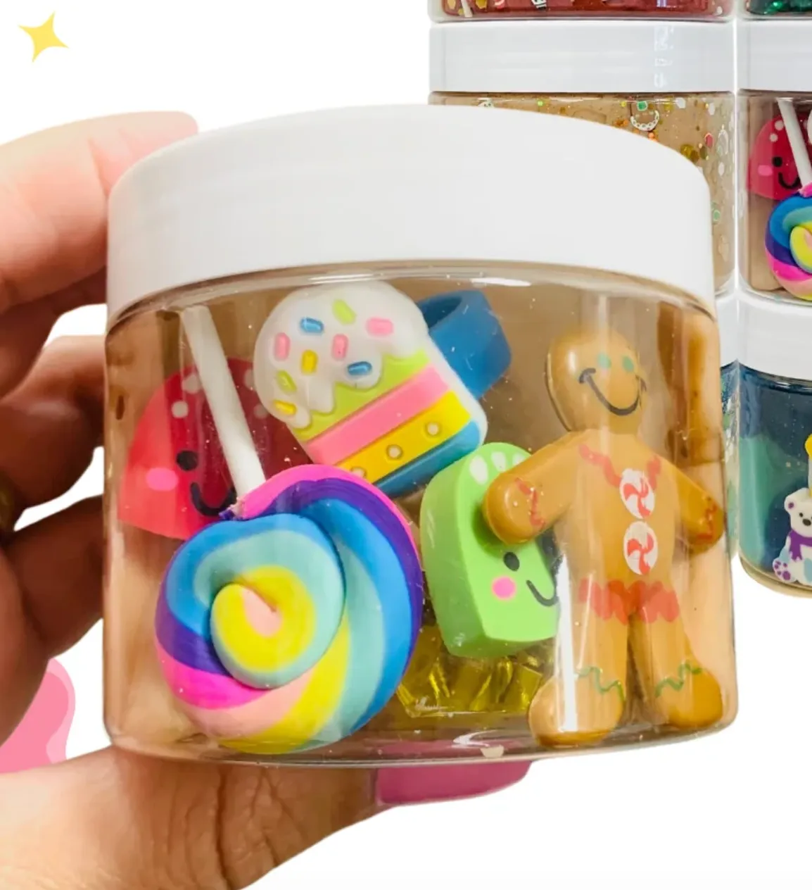 Sensory Dough Magical Jars - Winter/Holiday Varieties
