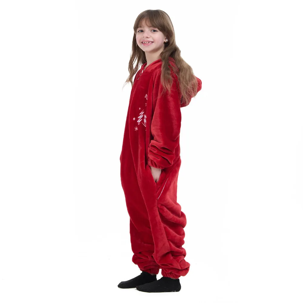 Snuggs Kids Blanket Onesie Christmas Red