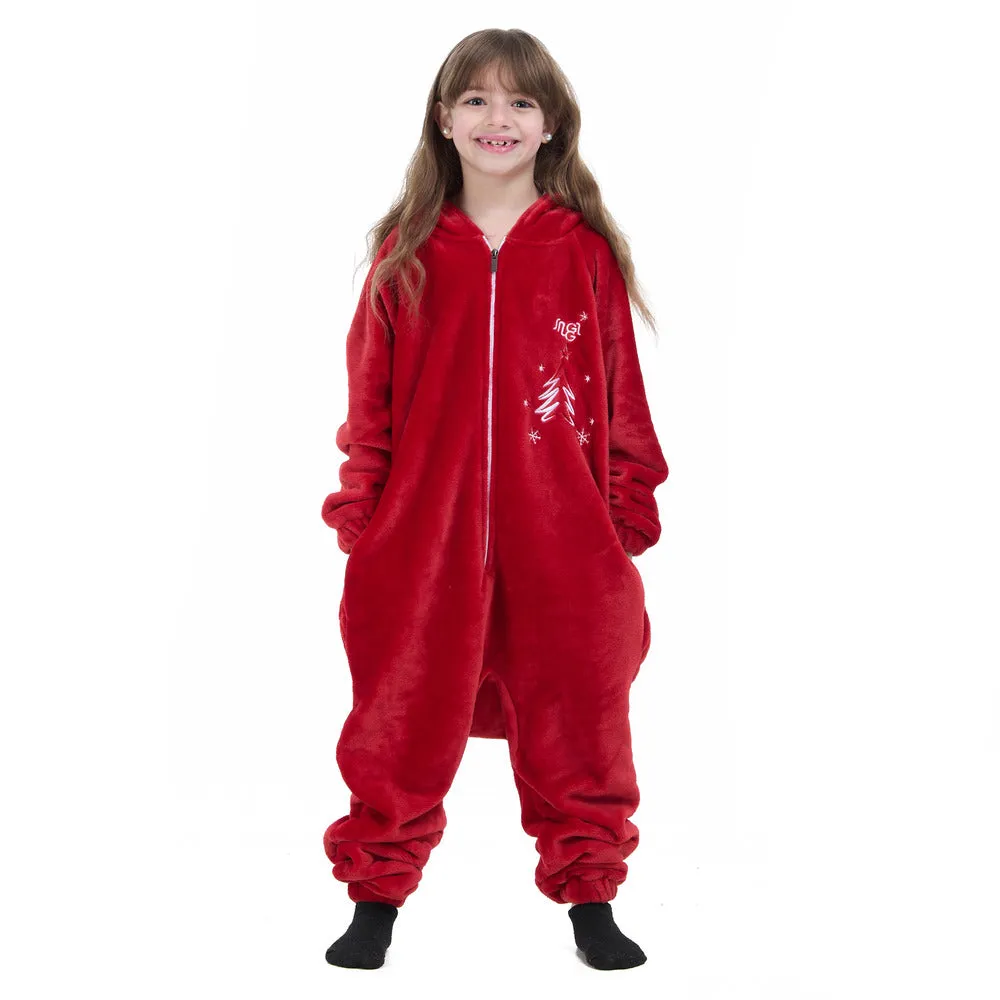 Snuggs Kids Blanket Onesie Christmas Red