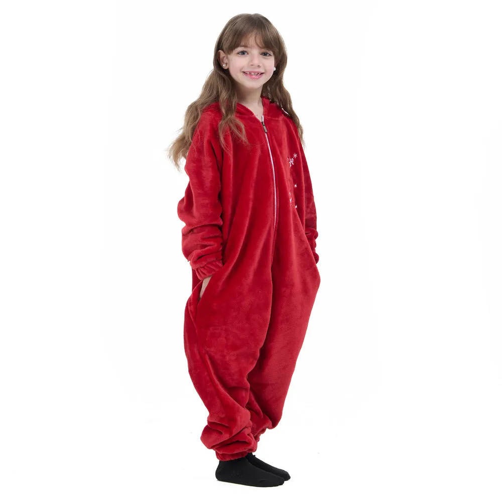 Snuggs Kids Blanket Onesie Christmas Red