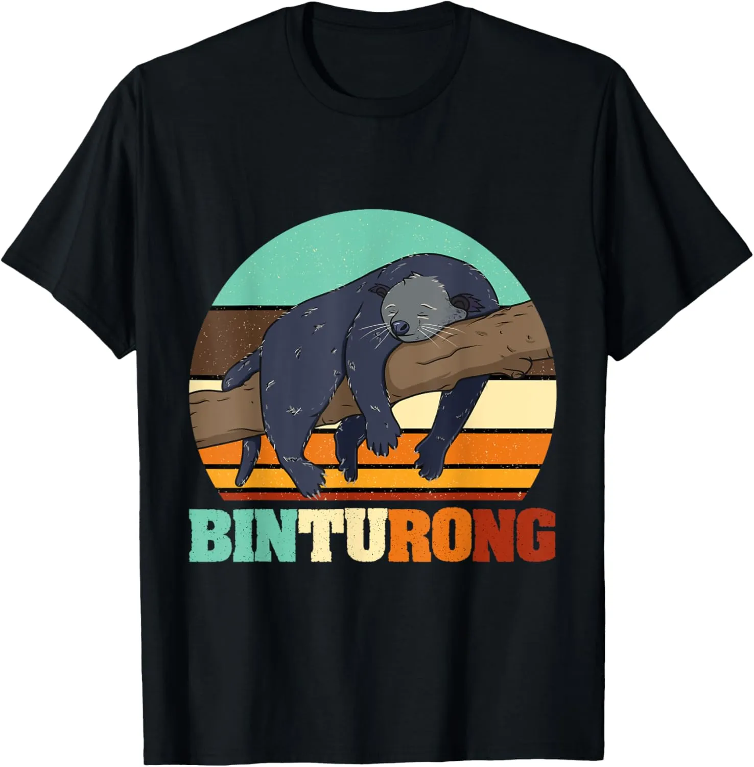 Vintage Binturong Animal Lover Sunset T-Shirt