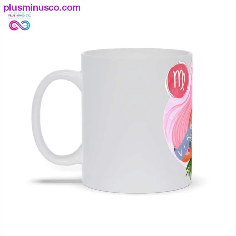 Virgo Pink Hair Woman Mugs