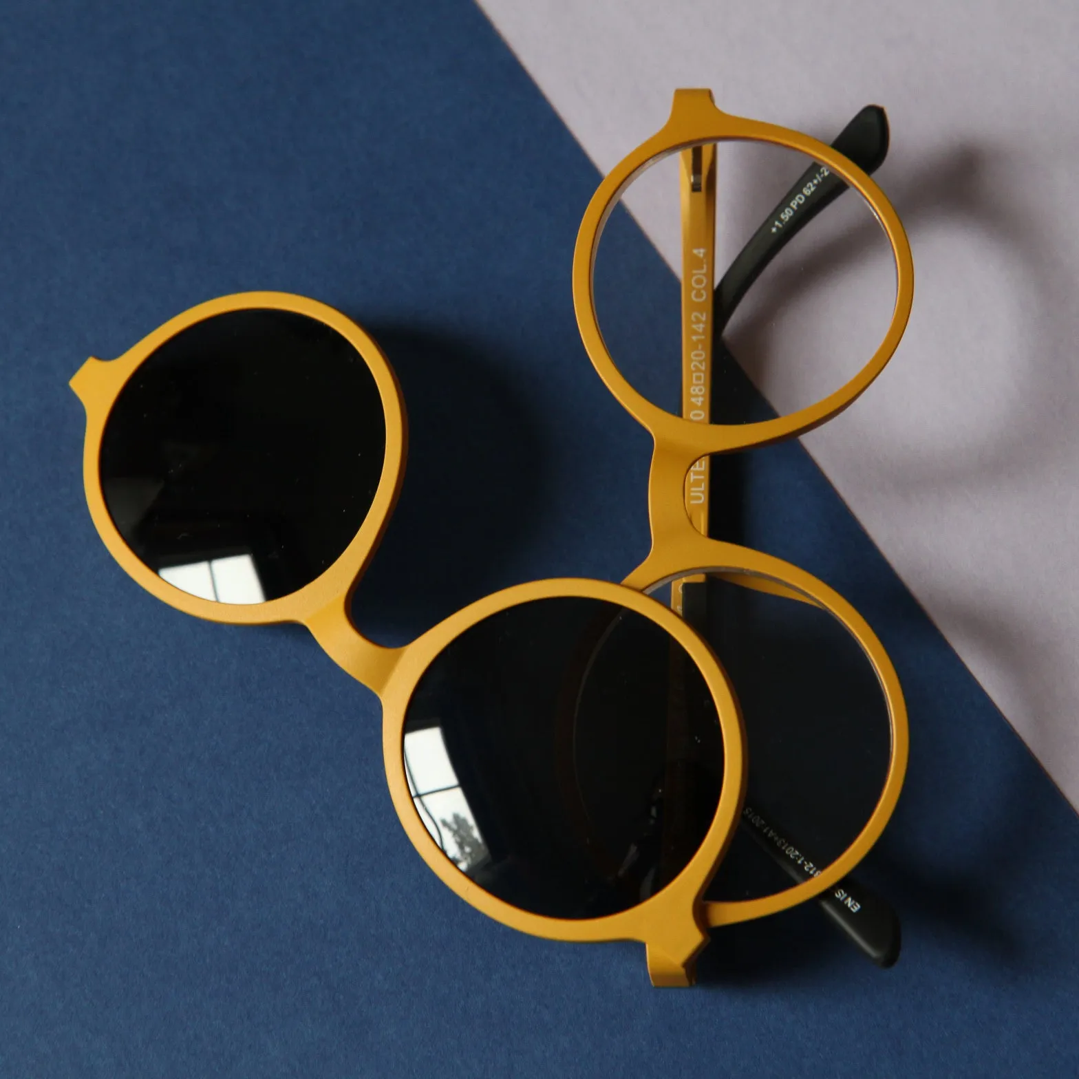 Yellow magnetic glasses and sunglasses  1.5 readers Goodordering
